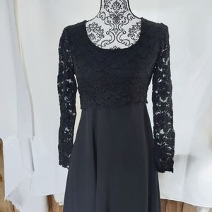 Vintage Party Dress Black size 10